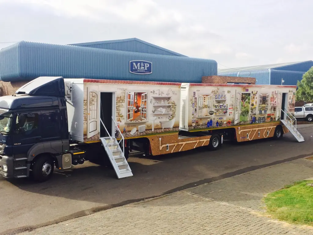 Promotional Trucks built by M&P Bodies, Alberton